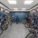 a room full of bicycles