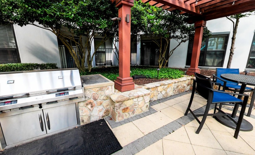 Poolside Grilling Area